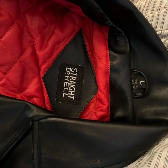 Straight To Hell vegan leather commando jacket - Picture 8 of 8